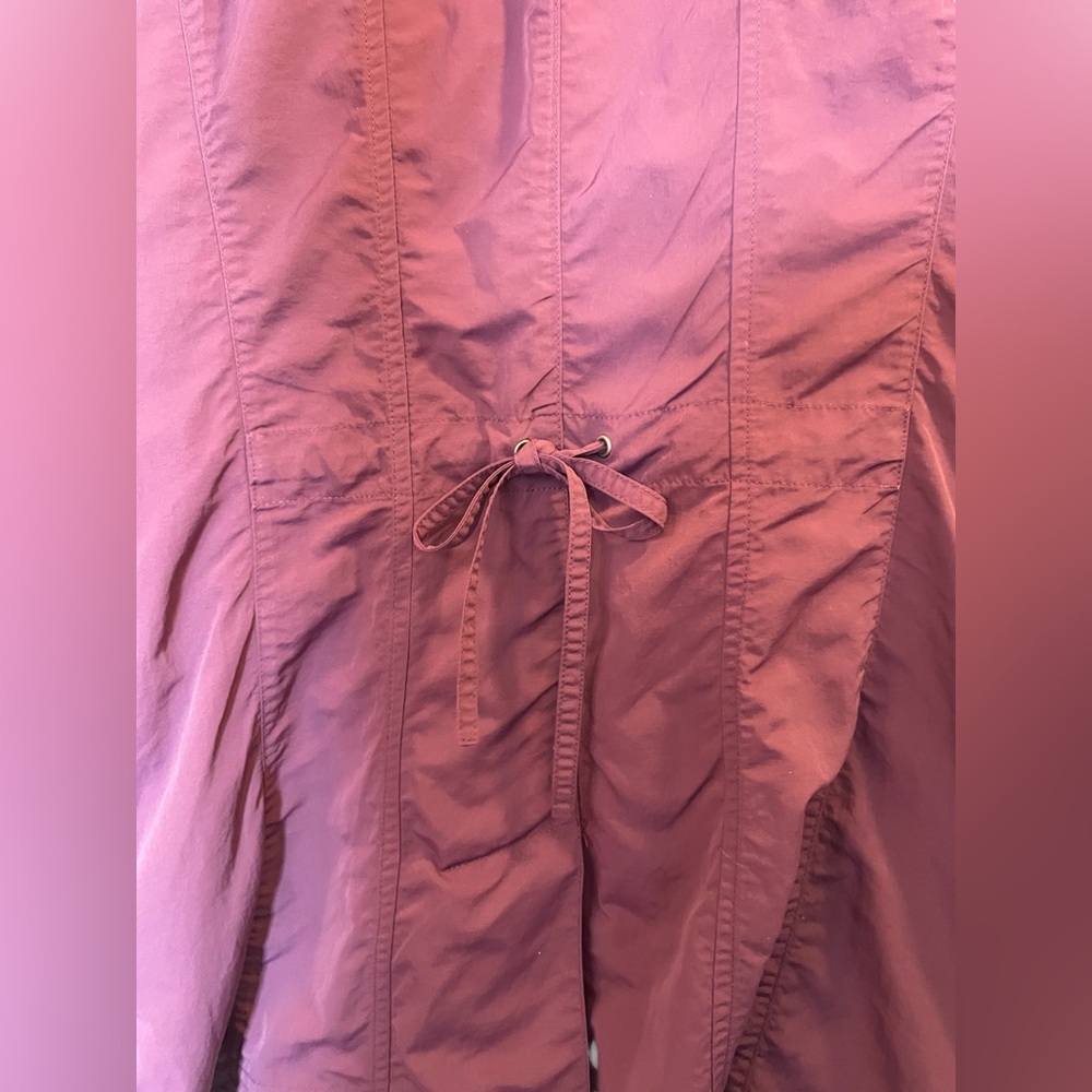 EDDIE BAUER Purple Hooded  Drawstring Waist Lightweight Rain Jacket Coat - Small - Picture 8 of 16